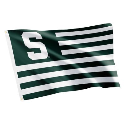 Desert Cactus Michigan State University Flag Spartans MSU Banners 100% Polyester Indoor Outdoor 3x5 feet Flags (Nation 2)