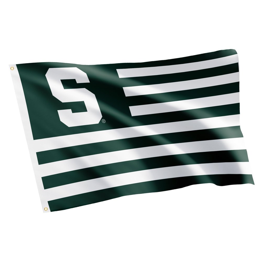 Desert Cactus Michigan State University Flag Spartans MSU Banners 100% Polyester Indoor Outdoor 3x5 feet Flags (Nation 2)