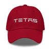 RIVEMUG Funny Tetas Embroidered Cap Relaxed Fit Curved Bill Low Crown Non Structured Spanish Word Titties Adjustable Hat Cranberry view 2