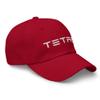 RIVEMUG Funny Tetas Embroidered Cap Relaxed Fit Curved Bill Low Crown Non Structured Spanish Word Titties Adjustable Hat Cranberry view 3