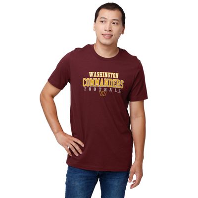 FOCO Washington Commanders Football Wordmark Primary Color T-Shirt - Medium