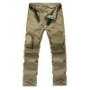 Quick Dry Removable Hiking Pants Outdoor Summer Breathable Shorts Mountain Camping Trekking Trousers s1 Black S view 3