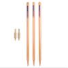 Naqqash Sports Pack of 3 Cricket wickets with 2 bails - Natural Color Portable Cricket wickets Wood, Set of 3 Stumps for Cricket with 2 bails, Cricket Wicket view 1