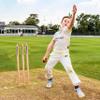 Naqqash Sports Pack of 3 Cricket wickets with 2 bails - Natural Color Portable Cricket wickets Wood, Set of 3 Stumps for Cricket with 2 bails, Cricket Wicket view 3