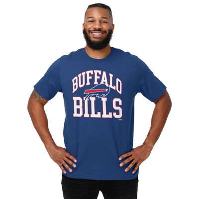 Buffalo Bills Arched Wordmark Primary Color T-Shirt - Medium
