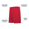 Augusta Sportswear High Five Play90 Powered by Coolcore Soccer Shorts Scarlet M view 4