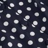 50s Dresses Vintage Button Down Shirt Dress Retro Rockabilly Sleeveless Polka Dot Audrey Prom Party Dress for Girls Navy view 3