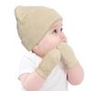 Baby Beanie Hat Gloves Set, Kids Winter Warm Knit Hat with glvoes,Toddler Soft Beanie for Little Boys Little Girls Children view 1
