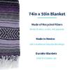 La Montana Authentic Mexican Blanket (10-Pack) - 74in x 50in Woven in Mexico - Falsa Throw for Yoga Studio, Picnic/Camping/Beach, Saddle Blanket, Bed/Home Decor (Assorted Popular) view 2