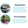 La Montana Authentic Mexican Blanket (10-Pack) - 74in x 50in Woven in Mexico - Falsa Throw for Yoga Studio, Picnic/Camping/Beach, Saddle Blanket, Bed/Home Decor (Assorted Popular) view 4