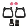 jojofuny Kids Gymnastic Rings Set with Adjustable Nylon Straps and Steel Buckles Professional Pull up Rings for Home Strength Training and Outdoor Fitness view 1