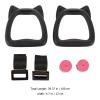 jojofuny Kids Gymnastic Rings Set with Adjustable Nylon Straps and Steel Buckles Professional Pull up Rings for Home Strength Training and Outdoor Fitness view 4