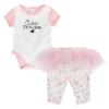 Outerstuff NFL Carolina Panthers Newborn Baby Girls' Short Sleeve Cutest Princess Tutu Dress and Leggings Set, 3-6m view 1