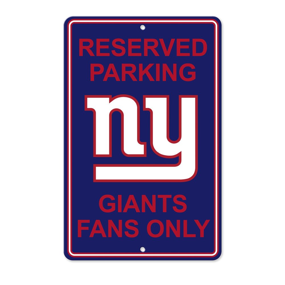 Rico Industries NFL 11" x 17" Plastic Parking Sign (New York Giants)