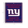 Rico Industries NFL 11" x 17" Plastic Parking Sign (New York Giants) view 4