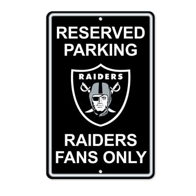 Rico Industries NFL 11" x 17" Plastic Parking Sign (Las Vegas Raiders)