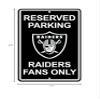 Rico Industries NFL 11" x 17" Plastic Parking Sign (Las Vegas Raiders) view 4