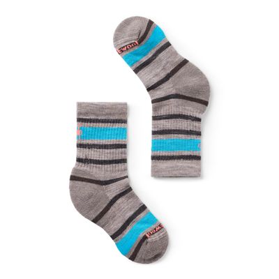 Smartwool Kids' Hike Light Cushion Merino Wool Striped Crew Socks