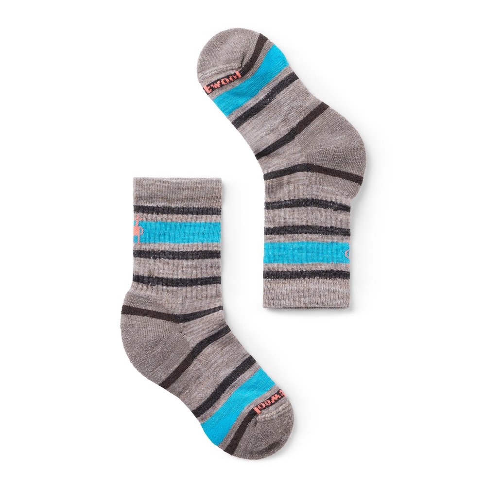 Smartwool Kids' Hike Light Cushion Merino Wool Striped Crew Socks