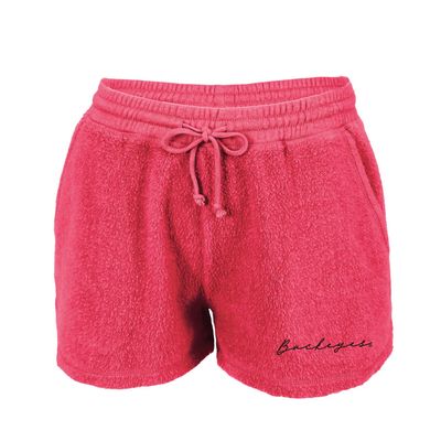 boxercraft Women's Ohio State Buckeyes Fleece Out Shorts, True Red, S