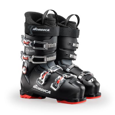 Nordica The Cruise 80 Men's Comfort Fit All Mountain Alpine Ski Boots (Black/Anthracite/Red, 29.5)