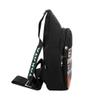 W-POWER JDM Bride Racing Backpack Brown Bottom with TAK Adjustable Straps, Gradation Crossbody Shoulder Daypack (GDN - Black Strap) view 2