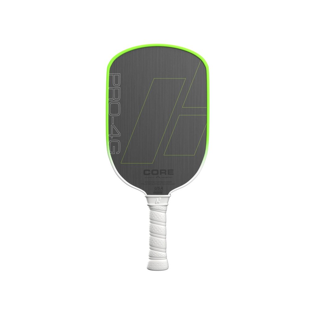 CORE Pickleball-PRO4G|GEN4 Pickleball Paddles - Maximum Power High Density-Foam - MAX Control Dual Foam-Bracing - MAX-Spin Raw Carbon Fiber - Reverse Tear Drop Shape FoamHalo Pickleball Paddle -16mm