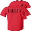 EMT T-Shirt Emergency Medical Technician-Black Design-Red-L view 1