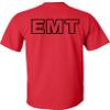 EMT T-Shirt Emergency Medical Technician-Black Design-Red-L view 2