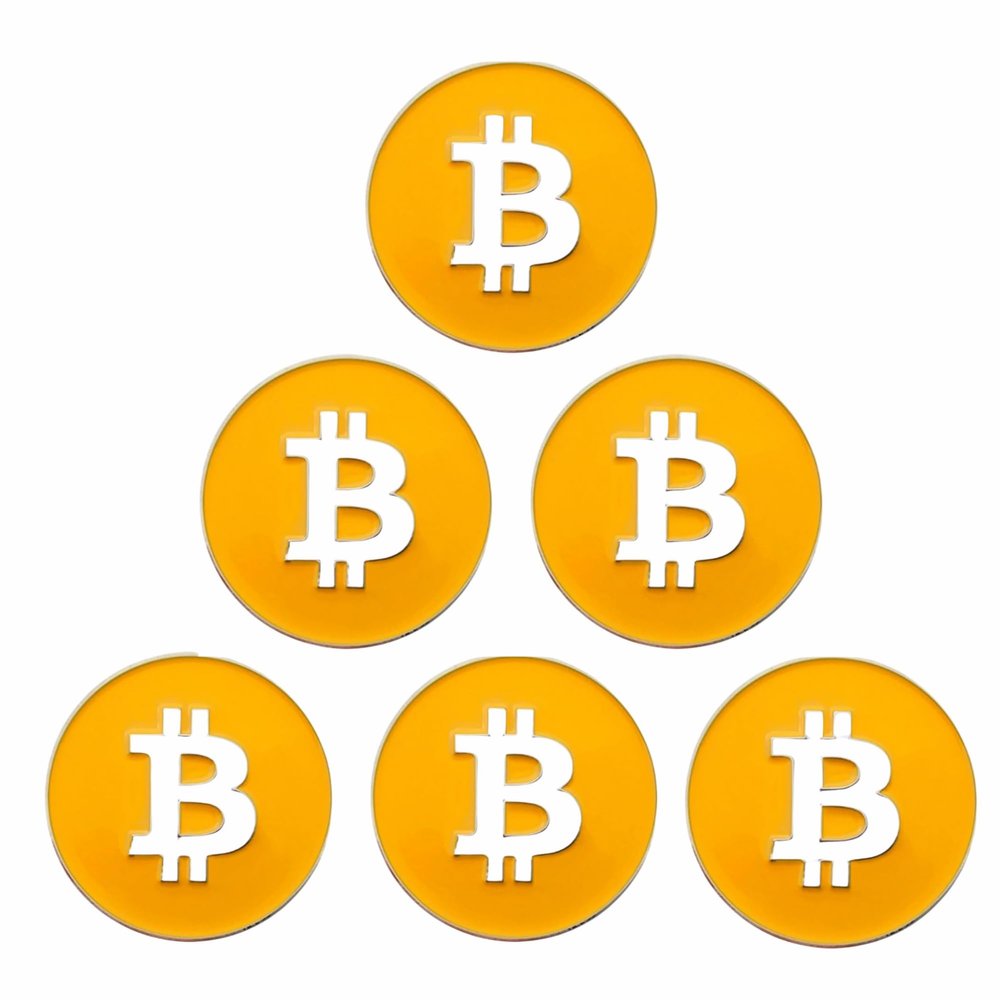 HODL 21 Bitcoin Golf Ball Markers Value Pack - Works with Most Hat Magnetic Clips and Divot Repair Tools Men and Women Golf Gift Accessories Funny Ball Mark Bulk Lot