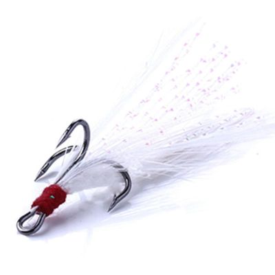Fishing Hooks 20pcs/lot Fishing Hook with Colors Feather Fishing Tackle High Carbon Steel Hooks Fish Hooks 4#-10# Fishing Accessories (Color : Brass, Size : 10)