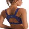 RUNNING GIRL High Impact Sports Bras for Women,Racerback Running Bra Workout Crop Tank Tops Longline Sports Bra Push up(WX2667 Orange/Blue Combo XL) view 4