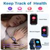 Amzhero Health Fitness Tracker with 24/7 Heart Rate, Blood Oxygen, Blood Pressure, Sleep Tracker, 5ATM Waterproof Activity Trackers with Step Tracker, Pedometer (S & L Bands Included) view 4