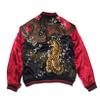 MQMYJSP Men's Yokosuka Reversible Jacket Embroidered Dragon Tiger Baseball Uniform High Street Coats as show XS view 1