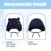 BAVST Baby Beanie Hat for Winter with Earfalp Cute Bear Kids Toddler Girls Boys Warm Knit Cap 0-2Years D-Navy view 4