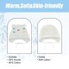 BAVST Baby Beanie Hat for Winter with Earfalp Cute Bear Kids Toddler Girls Boys Warm Knit Cap 0-2Years D-White view 4