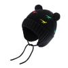 BAVST Baby Beanie Hat for Winter with Earfalp Cute Bear Kids Toddler Girls Boys Warm Knit Cap 0-2Years D-Black view 1