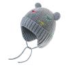 BAVST Baby Beanie Hat for Winter with Earfalp Cute Bear Kids Toddler Girls Boys Warm Knit Cap 0-2Years D-Grey view 1