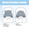 BAVST Baby Beanie Hat for Winter with Earfalp Cute Bear Kids Toddler Girls Boys Warm Knit Cap 0-2Years D-Grey view 4