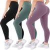 Blisset 3 Pack High Waisted Leggings for Women-Soft Athletic Tummy Control Pants for Running Yoga Workout Reg & Plus Size view 1