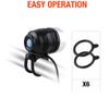 PEHUB Bike Lights BV Bicycle Light Set, Super Bright Cycling Front and Rear Lights, Headlight, Taillight, 3 Light Modes, Quick-Release Head Wear Dual-use Bicycle Lights High Brightness view 4