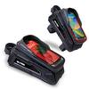 WILD MAN Hard Shell Bike Phone Frame Bag Waterproof Top Tube Bike Phone Bag with Sensitive Touch Screen for Road Mountain MTB Cycling(M30,Black) view 3