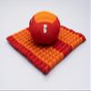 Christian Grey Bundle Cushion Set - Zafu Pillow & Zabuton Mat, Eco-Friendly Kapok Fill - Perfect for Yoga, Meditation, Zen - Round Zafu Pillow and Square Roll-Up Mats(006C-Ruby) view 3