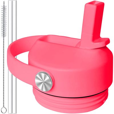 Straw Cap for YETI Rambler Lid Replacement - Bimini Pink Straw Lid for YETI Lid Rambler Water Bottle Jr 12 oz 18 oz 26 oz 36 oz 64 oz Accessories Top
