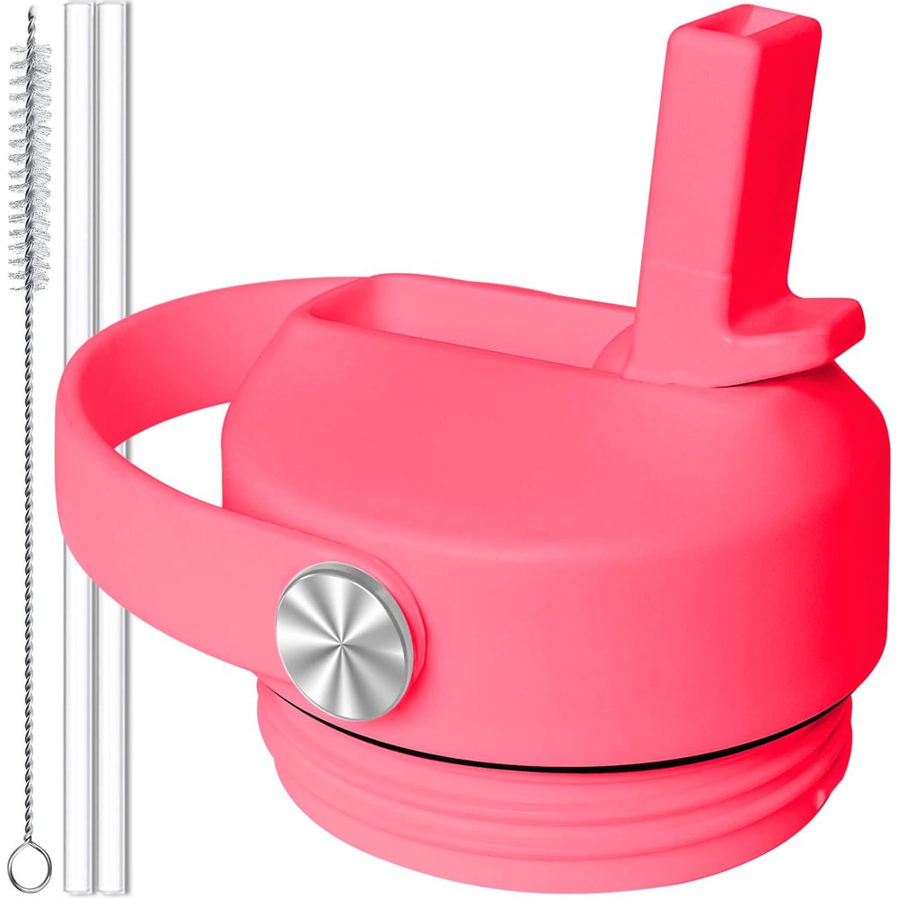 Straw Cap for YETI Rambler Lid Replacement - Bimini Pink Straw Lid for YETI Lid Rambler Water Bottle Jr 12 oz 18 oz 26 oz 36 oz 64 oz Accessories Top