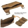 JFFCESTORE Tactical Placard Front Flap Hanging Pouch Pack Magazine with Elastic Insert Kangaroo Mag Holster Pouch for Tactical Vest (Tan) view 2