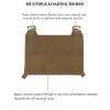 JFFCESTORE Tactical Placard Front Flap Hanging Pouch Pack Magazine with Elastic Insert Kangaroo Mag Holster Pouch for Tactical Vest (Tan) view 4