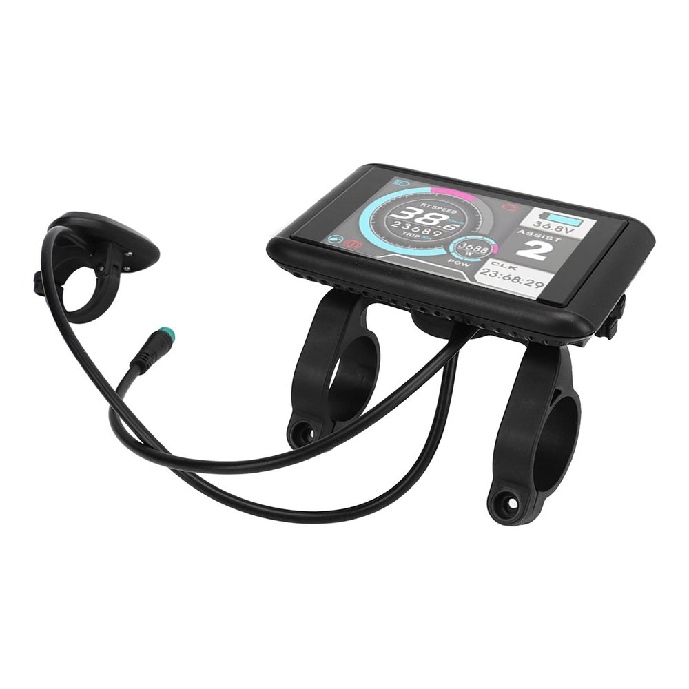 Electric Bike LCD Display, Speed Mileage Display Bike Display Panel Waterproof HD Color Screen for Electric Scooter