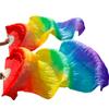 Belly Dance Silk Fan Long Silk Fans 1 Pair Handmade Gradient Color Practice Dancing Fans Belly Dancing Fan 2XL-250x90Real Silk view 3