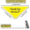1 Piece Friendly But Nervous Dog Bandana Nervous Anxious Dog Bandana Nervous Dog Gear (Friendly But Nervous D) view 3